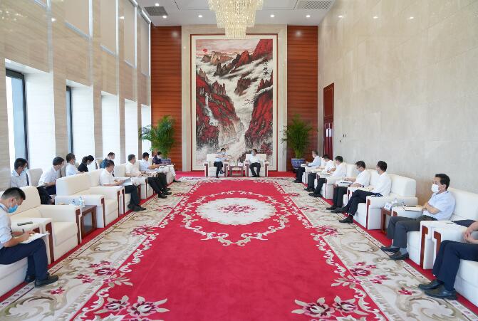 中國(guó)能建黨委書記、董事長(zhǎng)汪建平會(huì)見(jiàn)陜西省副省長(zhǎng)趙剛一行