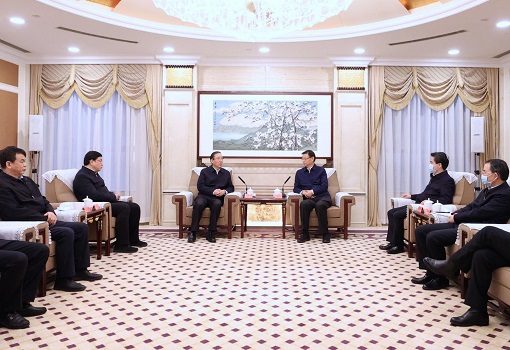 國家電網董事長辛保安、總經理張智剛與江蘇省省長許昆林舉行會談