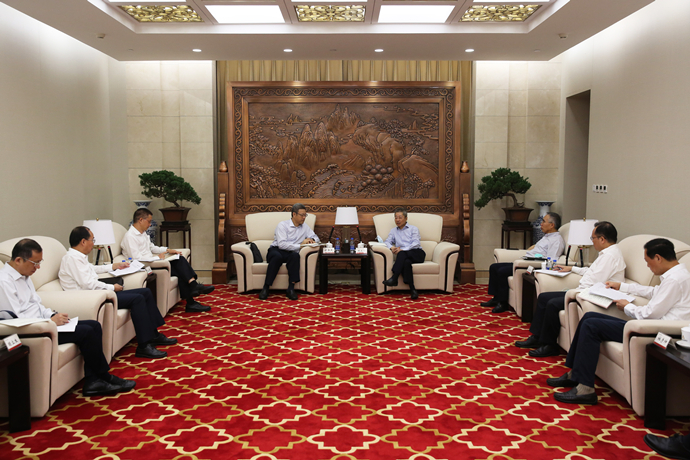錢智民拜訪農(nóng)發(fā)行黨委書記、董事長錢文揮