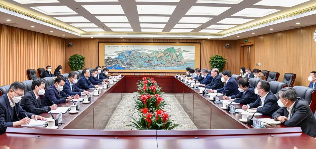 鄒磊、劉明勝與國家電網(wǎng)董事長辛保安、總經(jīng)理張智剛會談
