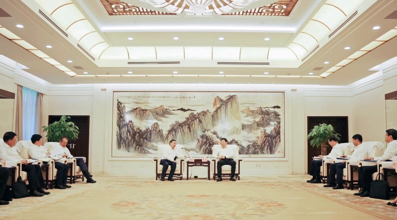 中國(guó)能建黨委書(shū)記、董事長(zhǎng)宋海良拜會(huì)陜西省省長(zhǎng)趙剛