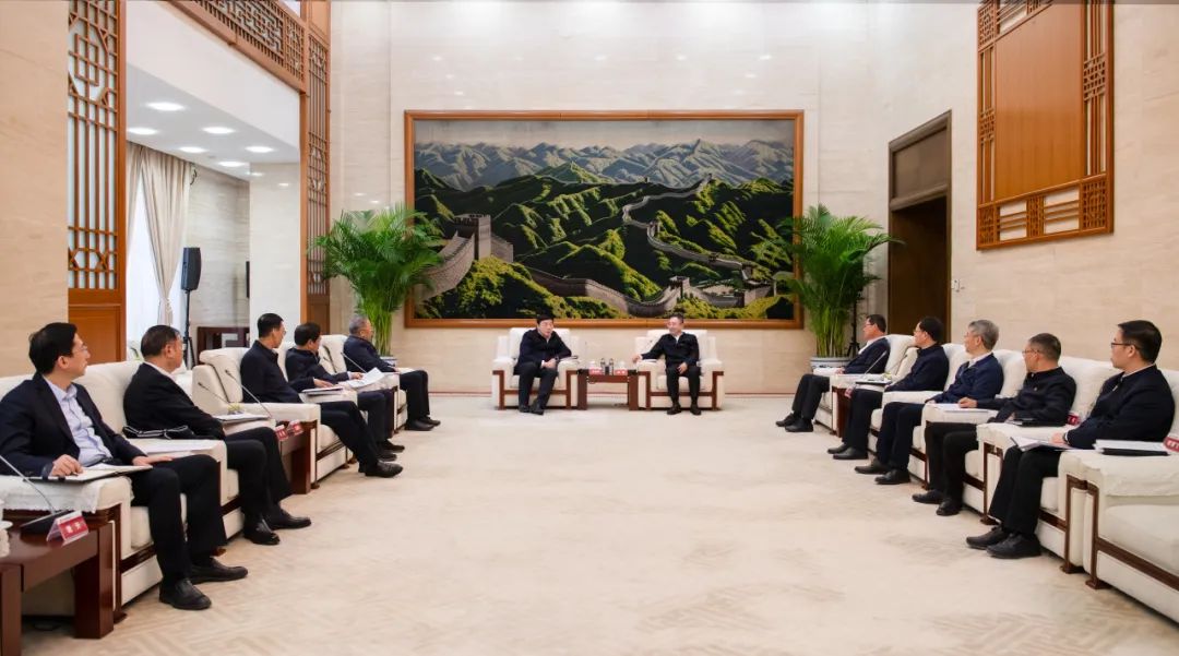 大唐集團董事長、黨組書鄒磊與國家電網(wǎng)董事長、黨組書記張智剛會談