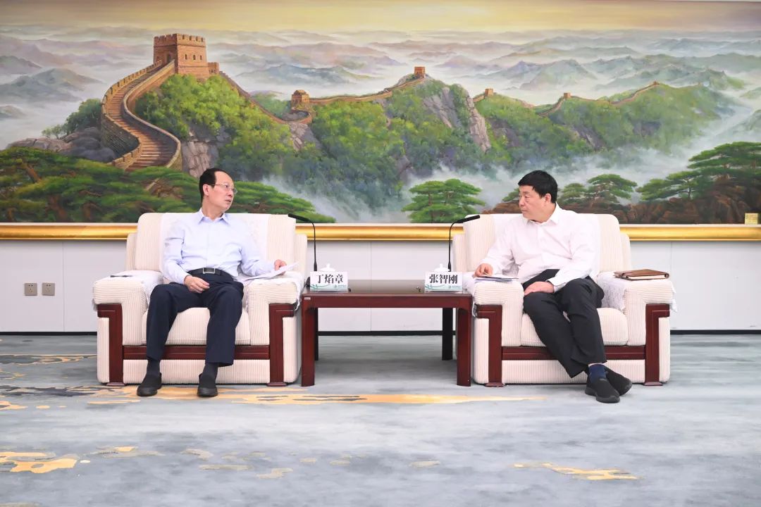 中國電建黨委書記、董事長丁焰章與國家電網(wǎng)有限公司董事長、黨組書記張智剛舉行會談