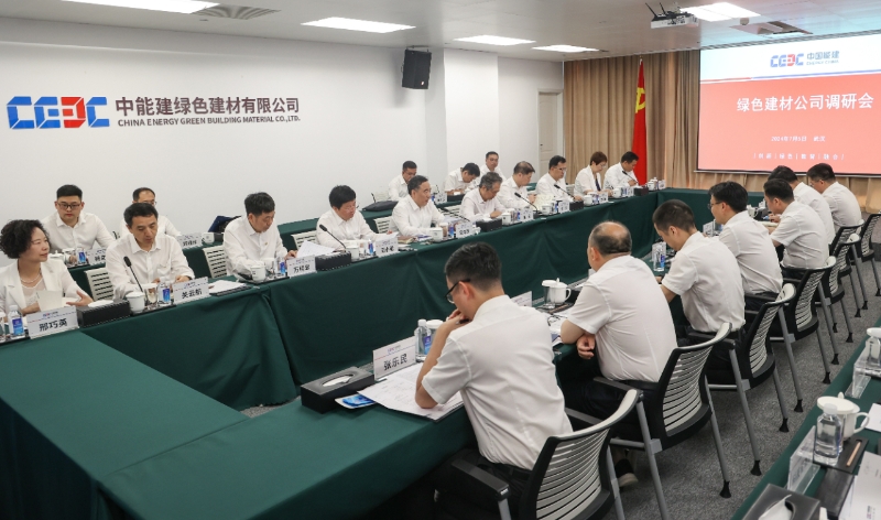 中國(guó)能建黨委書記、董事長(zhǎng)宋海良到綠色建材公司調(diào)研