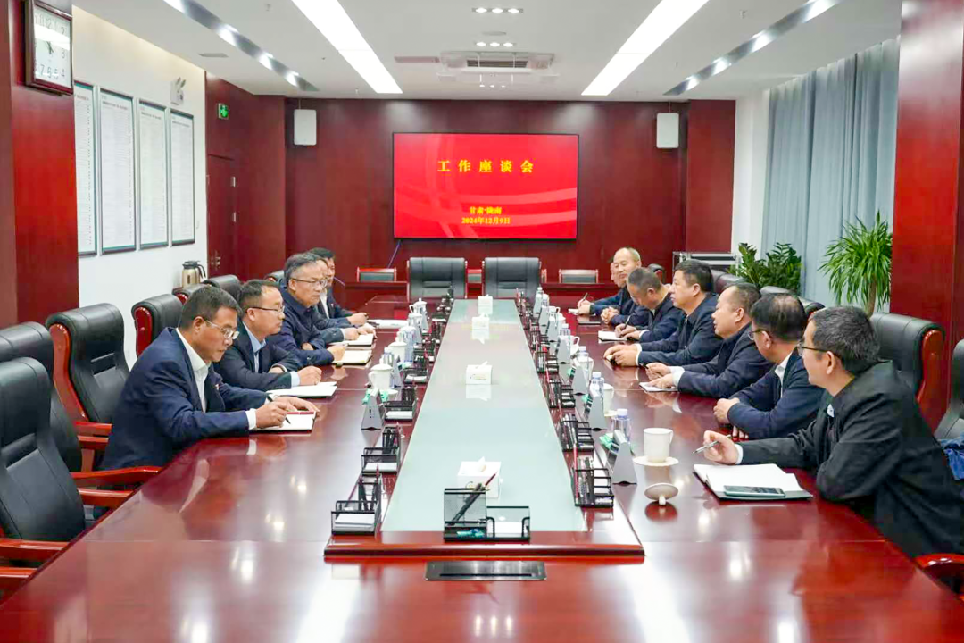 大唐甘肅公司黨委書記王建偉與國網(wǎng)隴南電力公司總經(jīng)理、黨委副書記王建眾會(huì)談