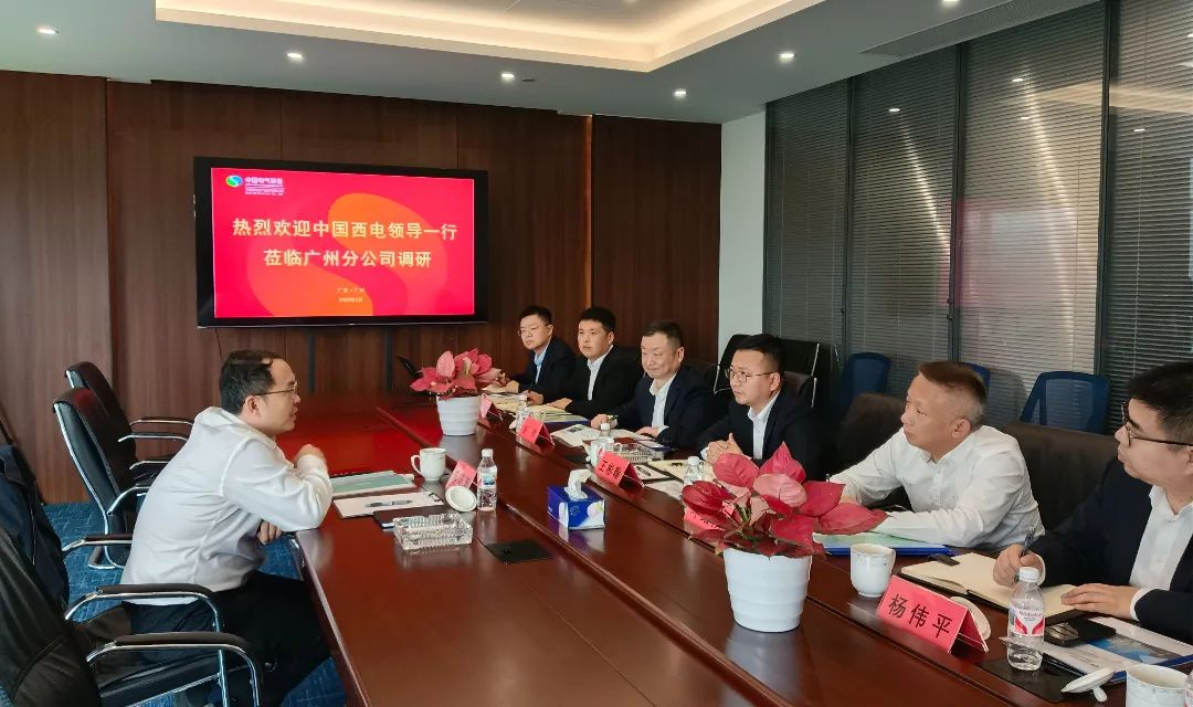 中國西電黨委副書記、總經(jīng)理朱琦琦到西電廣州分公司調(diào)研