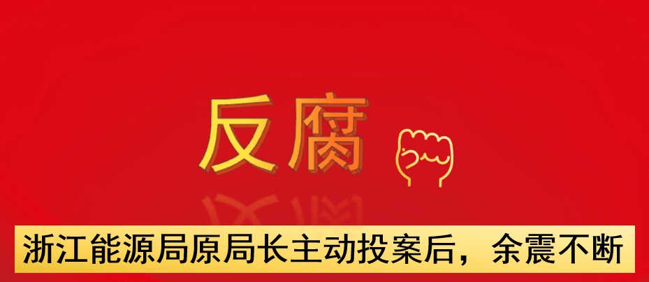 浙江能源局原局長主動投案后，余震不斷